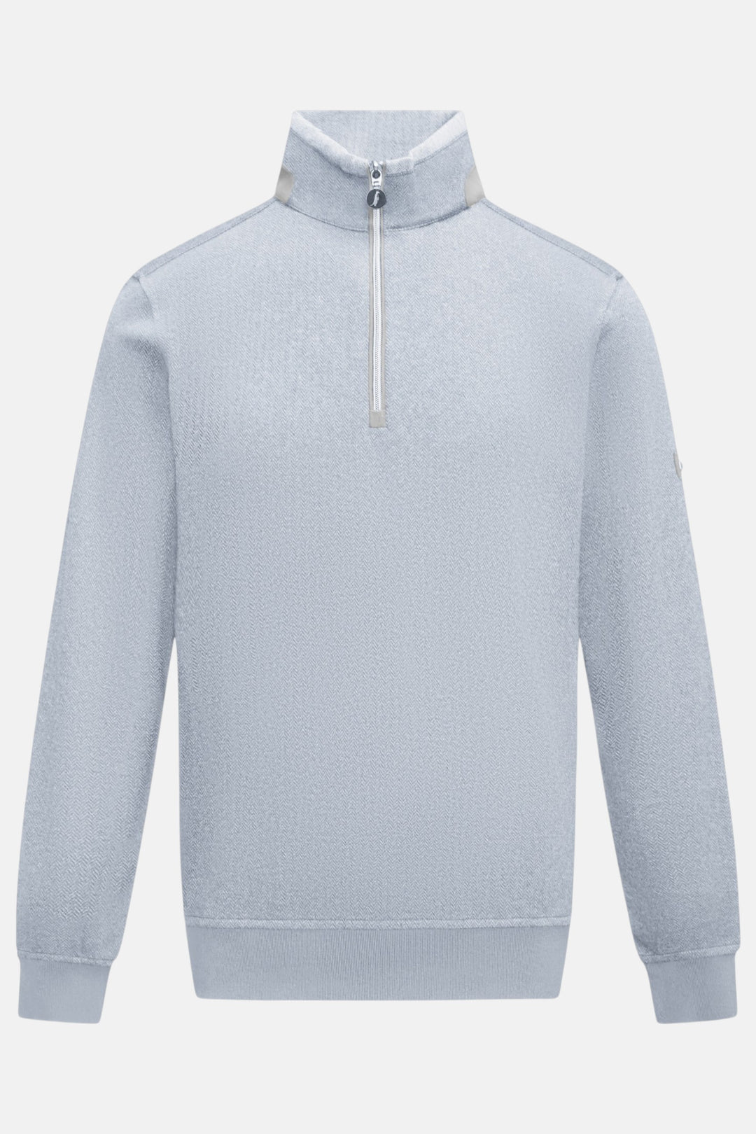 6th Sense 1/4-zip Top - Herringbone | Grey