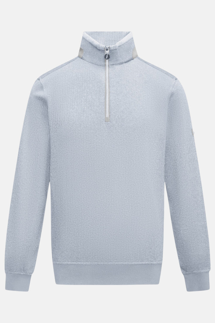 6th Sense 1/4-zip Top - Herringbone | Grey
