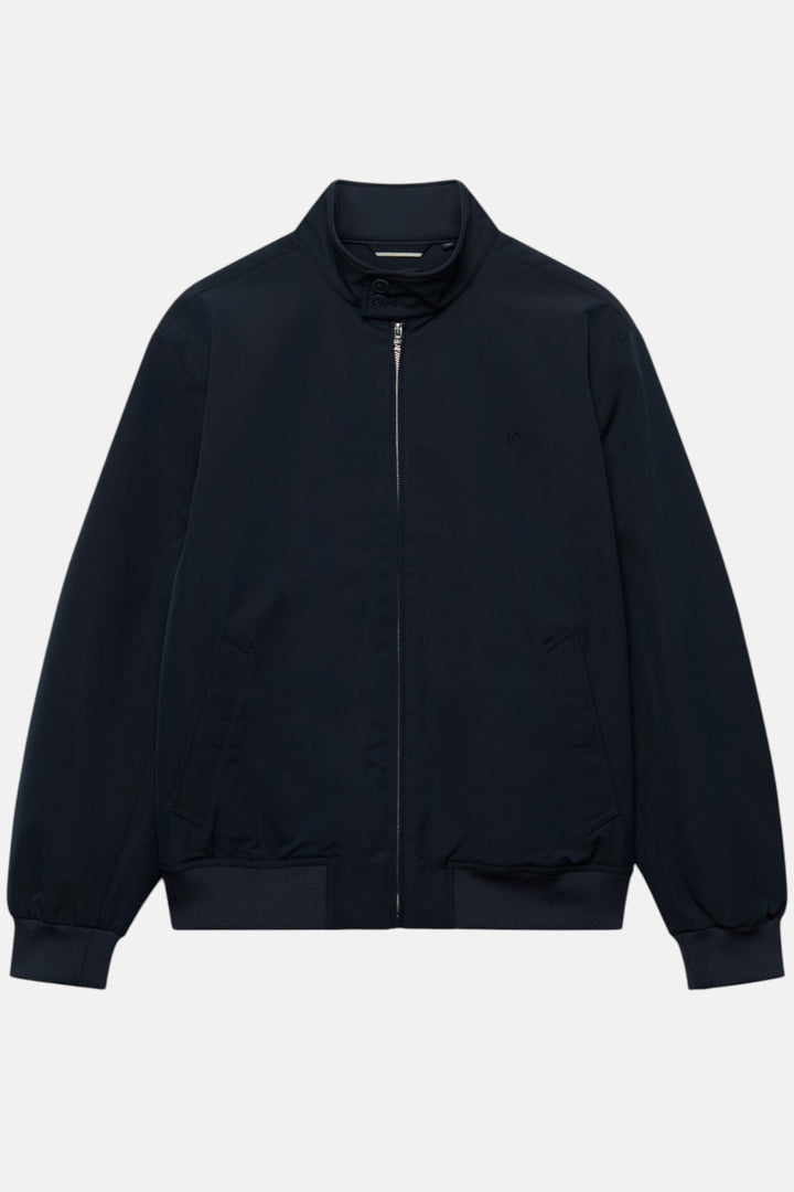 Superdry Campus padded harrington jacket, dark navy full-zip bomber style