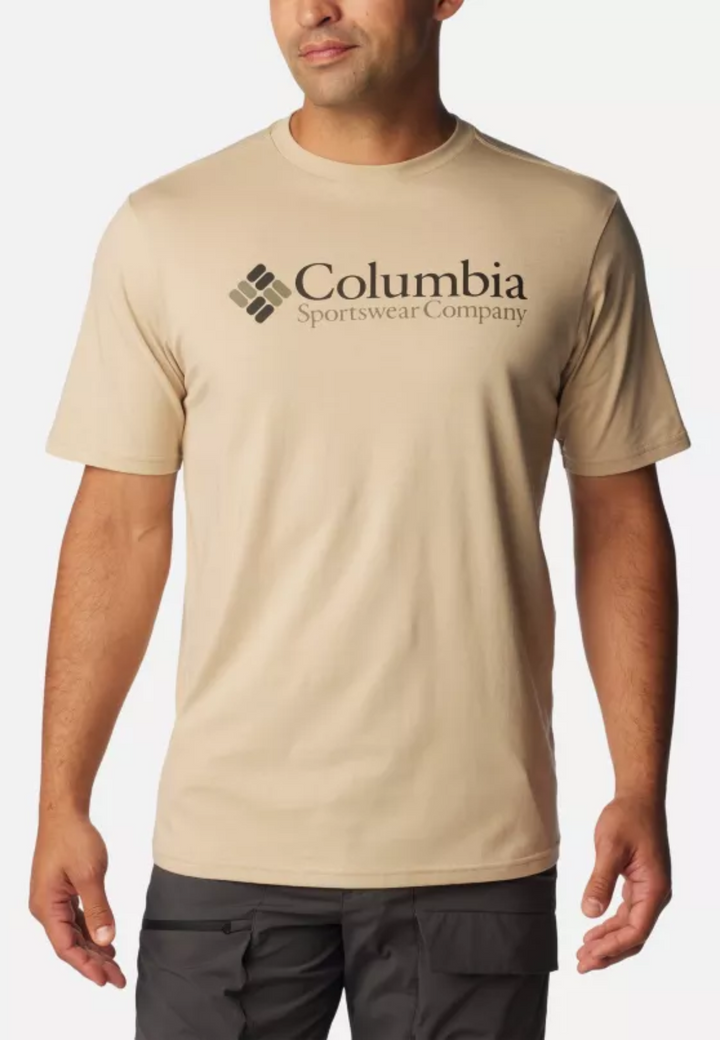 Columbia Basic Logo T-Shirt | Ancient Fossil/CSC Retro Logo