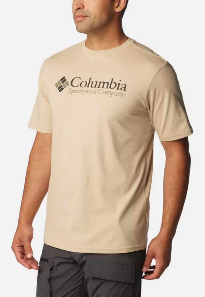 Columbia Basic Logo T-Shirt | Ancient Fossil/CSC Retro Logo