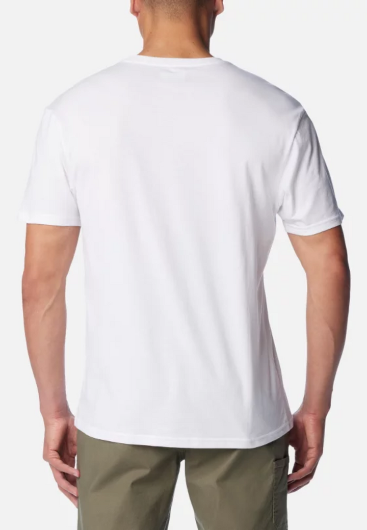 Columbia Basic Logo T-Shirt | White/CSC Retro Logo