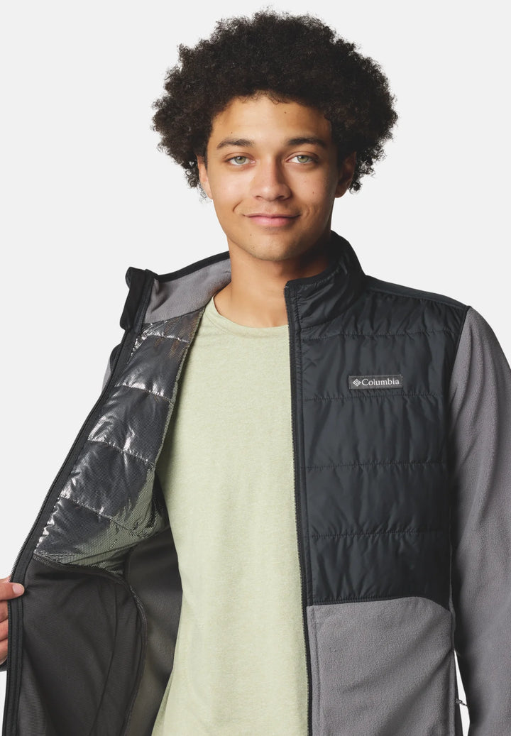 Columbia Basin Butte™ II Hybrid Fleece Jacket | City Grey, Black
