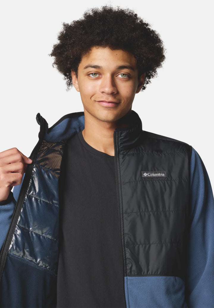 Columbia Basin Butte™ II Hybrid Fleece Jacket | Dark Mountain, Black