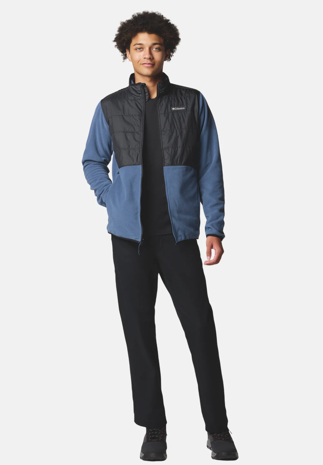 Columbia Basin Butte™ II Hybrid Fleece Jacket | Dark Mountain, Black