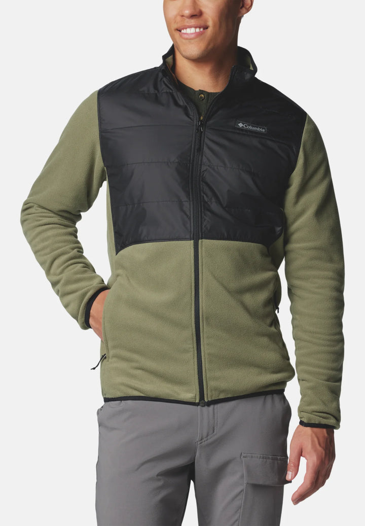 Columbia Basin Butte™ II Hybrid Fleece Jacket | Stone Green, Black