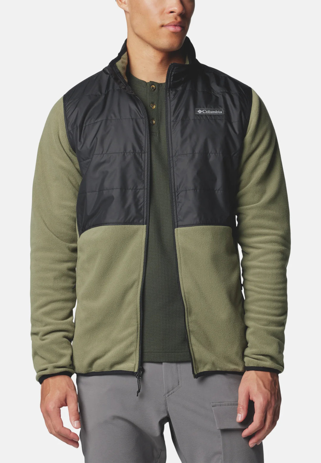 Columbia Basin Butte™ II Hybrid Fleece Jacket | Stone Green, Black