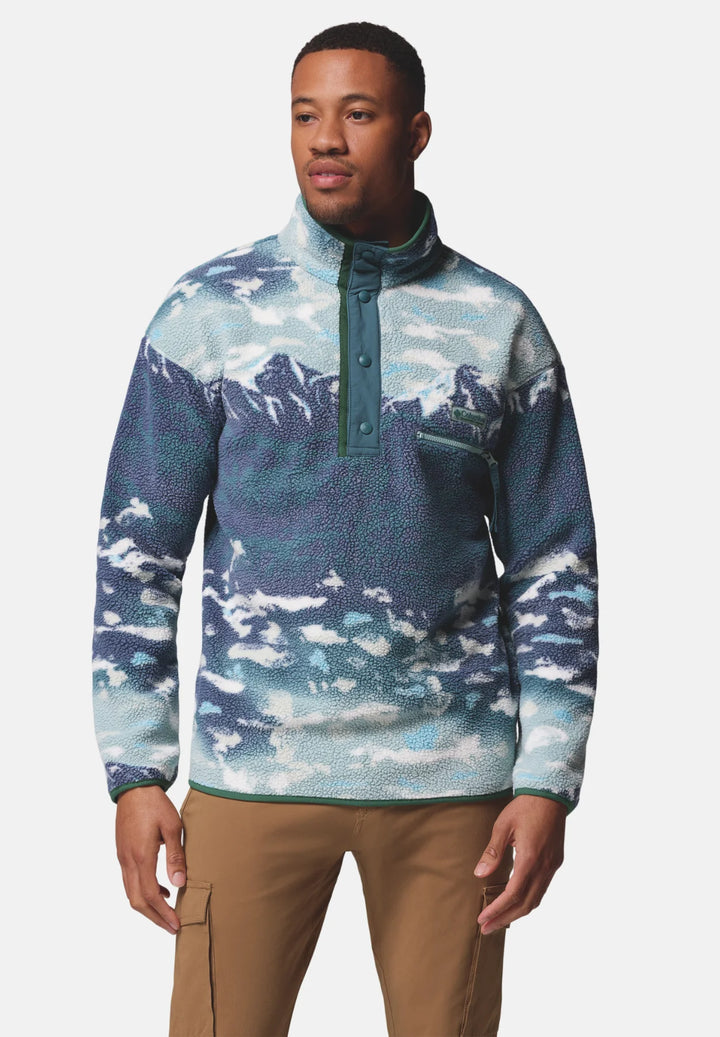 Columbia Helvetia™ II Printed Half Snap Fleece | Crushed Blue Sisters