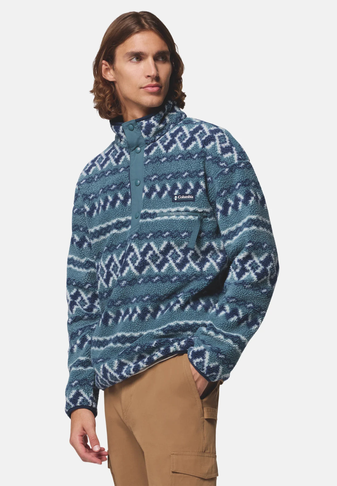 Columbia Helvetia™ II Printed Half Snap Fleece | Everblue KnitKnot
