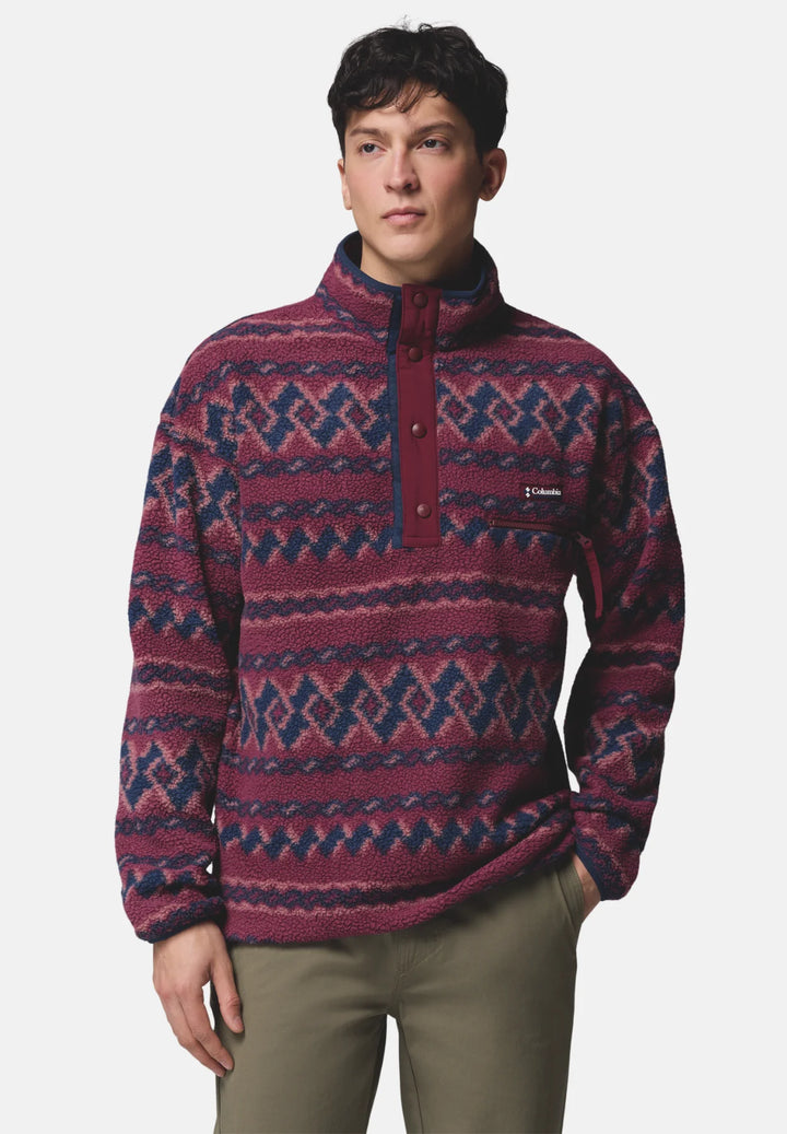 Columbia Helvetia™ II Printed Half Snap Fleece | Rich Wine KnitKnot