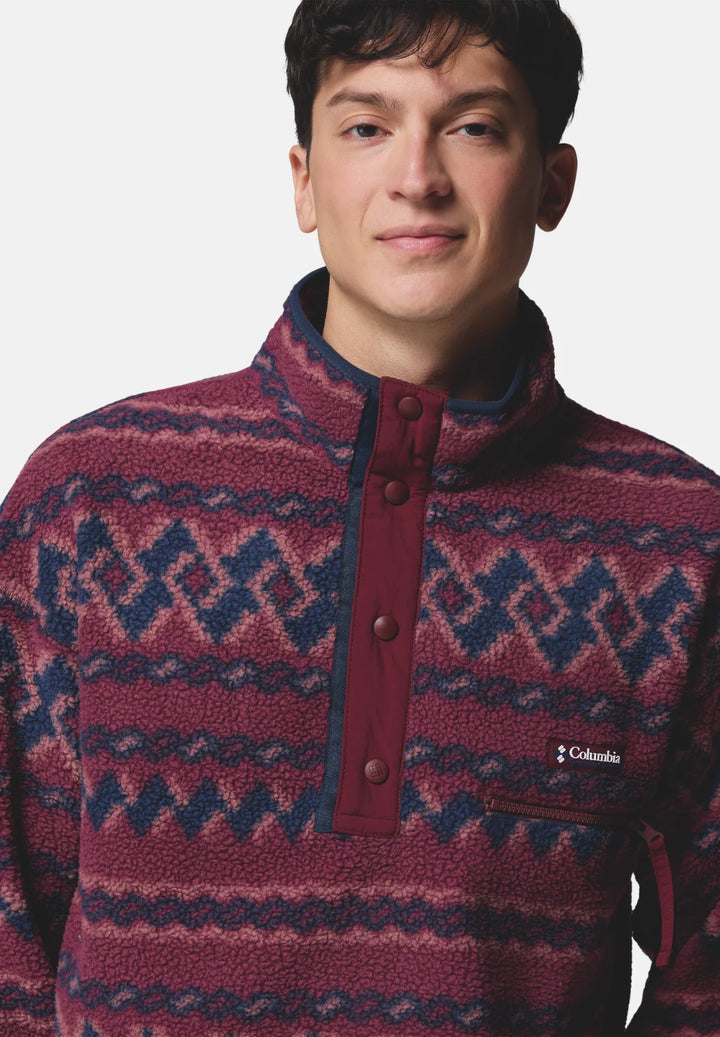 Columbia Helvetia™ II Printed Half Snap Fleece | Rich Wine KnitKnot