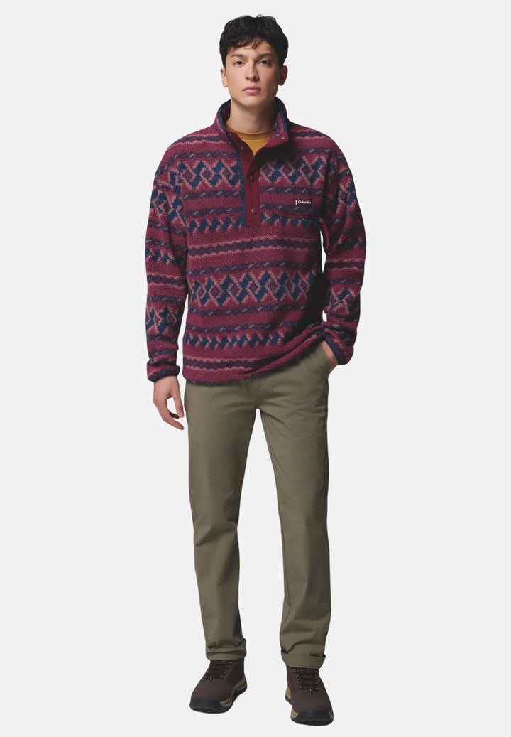 Columbia Helvetia™ II Printed Half Snap Fleece | Rich Wine KnitKnot