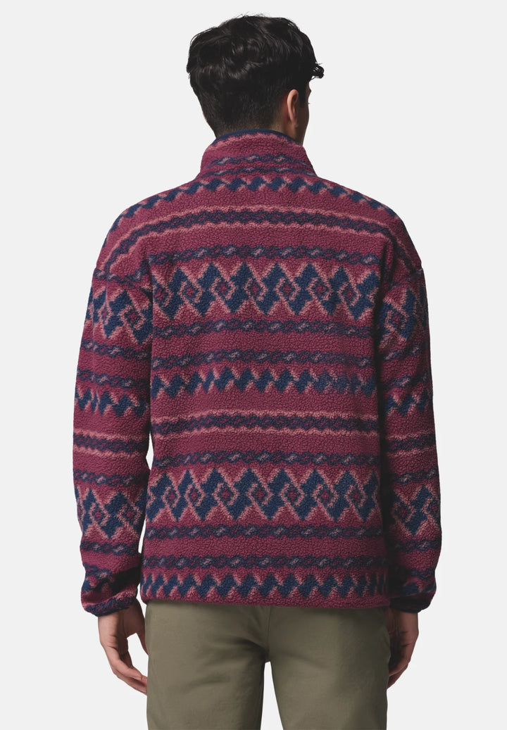 Columbia Helvetia™ II Printed Half Snap Fleece | Rich Wine KnitKnot