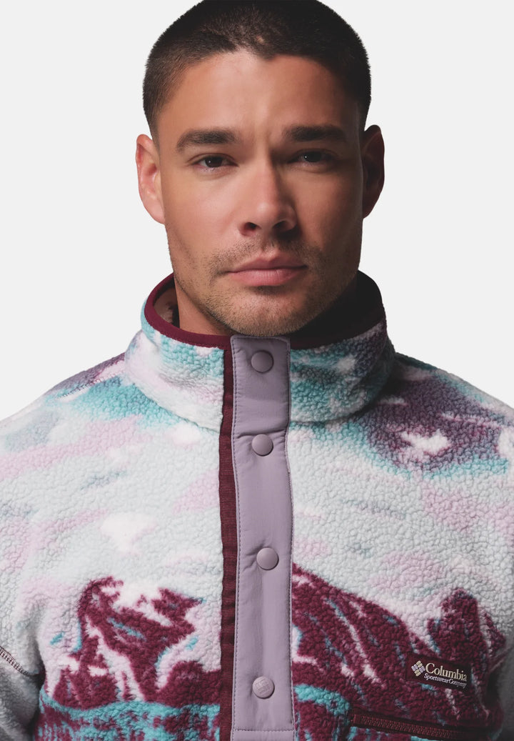 Columbia Helvetia™ II Printed Half Snap Fleece | Rich Wine Sisters