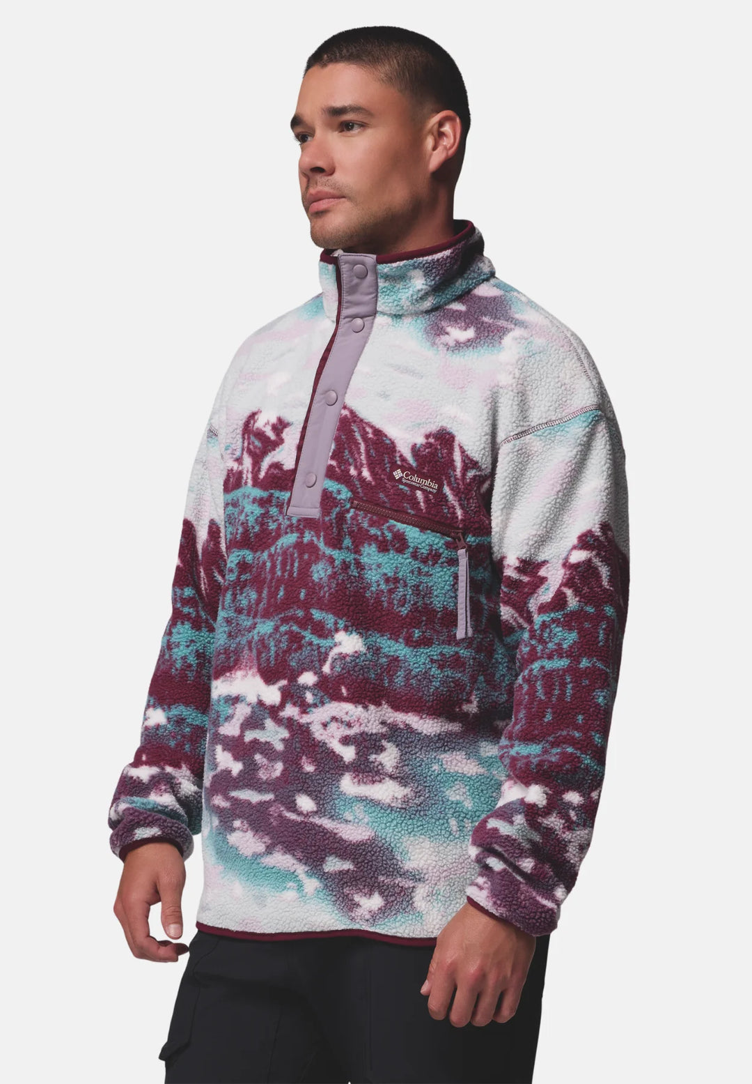 Columbia Helvetia™ II Printed Half Snap Fleece | Rich Wine Sisters