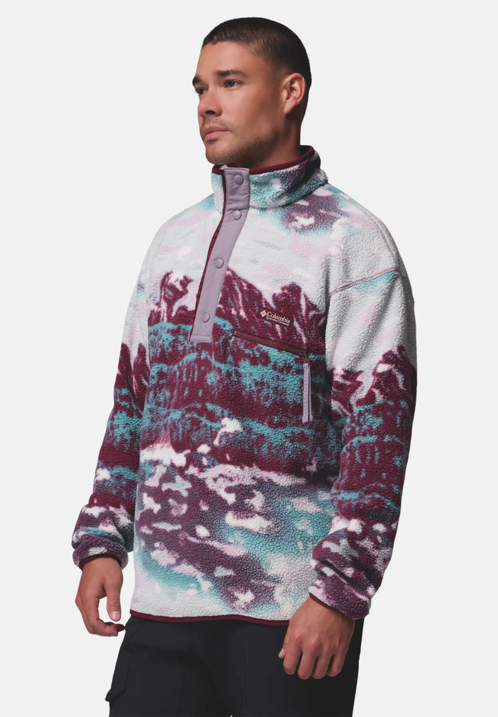 Columbia Helvetia™ II Printed Half Snap Fleece | Rich Wine Sisters