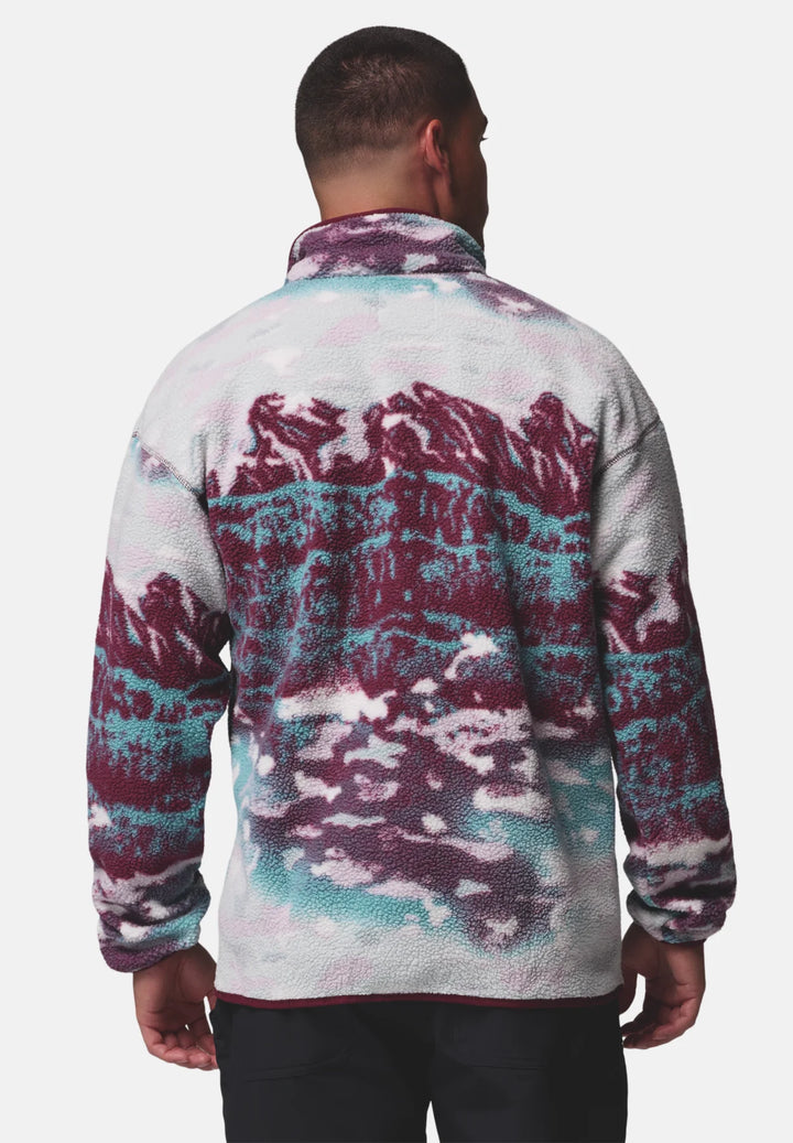 Columbia Helvetia™ II Printed Half Snap Fleece | Rich Wine Sisters