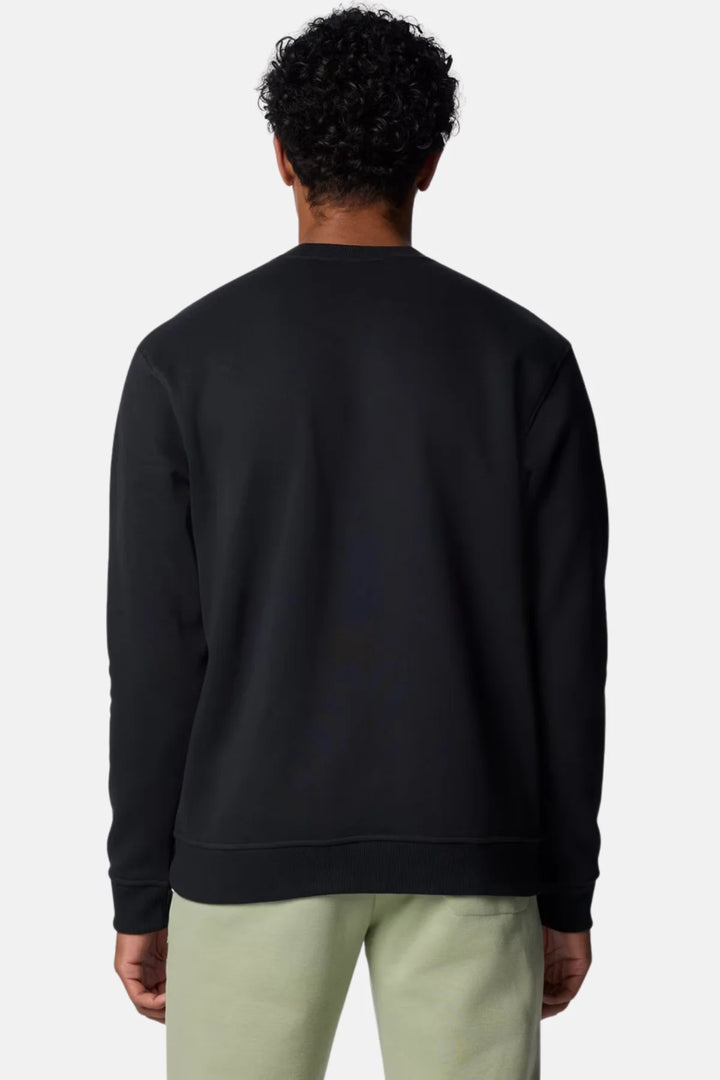 Columbia Meridian Creek™ black crewneck sweatshirt, back view.