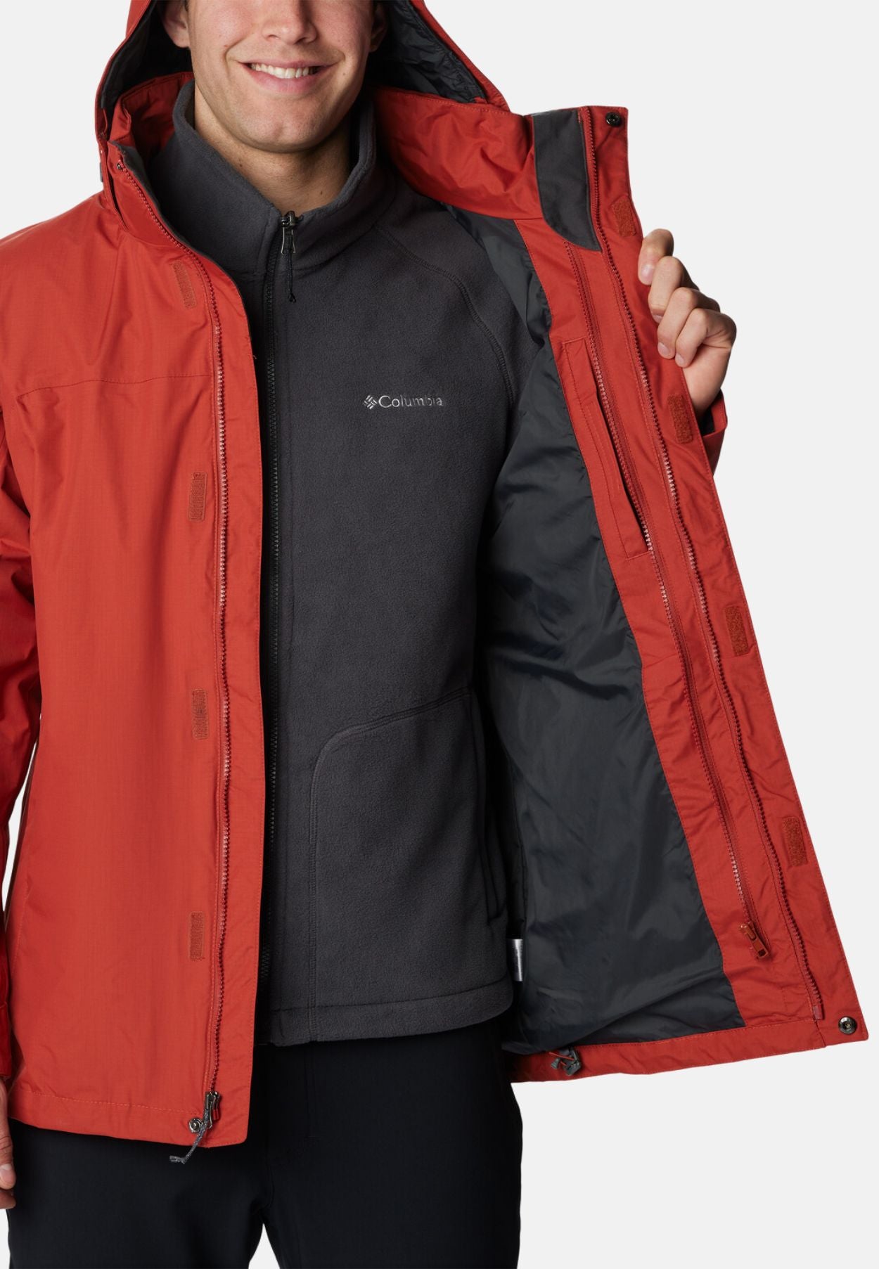 Columbia Mission Air 3 in 1 Interchange Jacket Warp Red