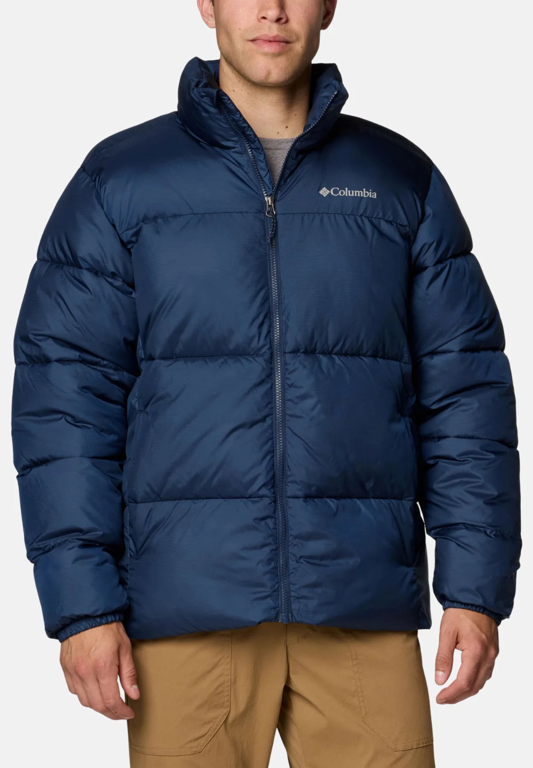 Puffer jacket mens columbia sales