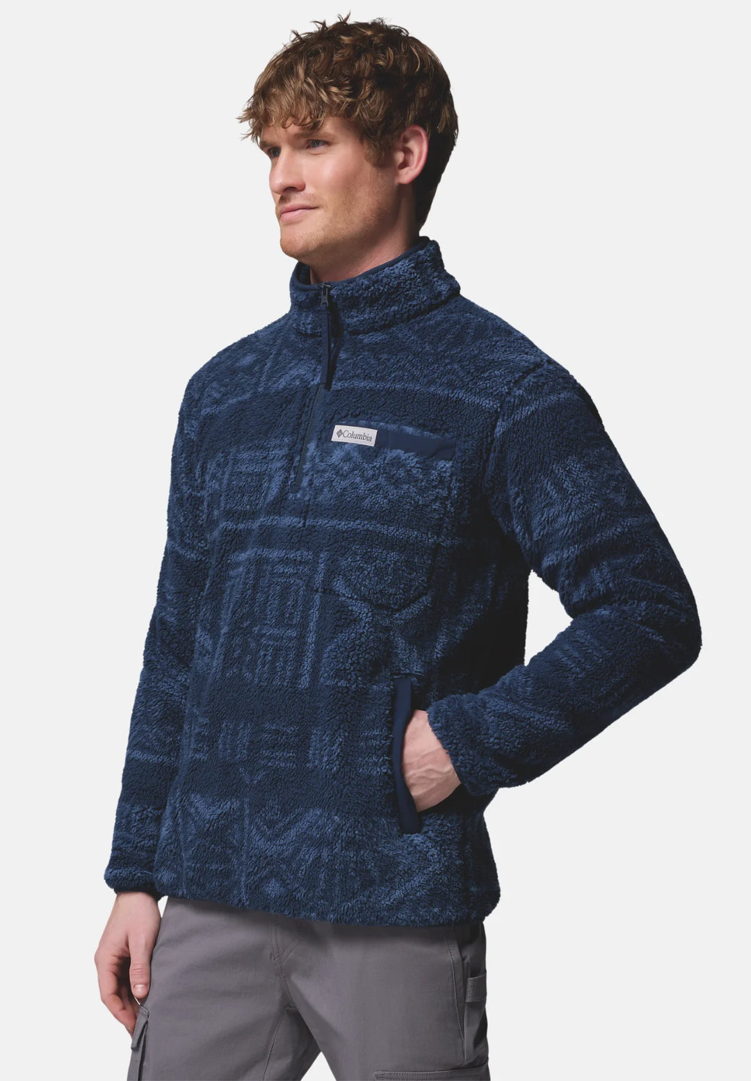 Columbia Rugged Ridge™ High Pile Half Zip Fleece | Coll Navy Deschutes Days