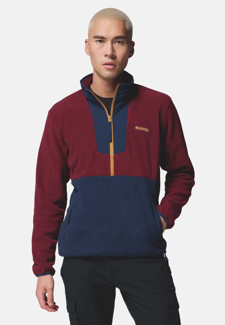 Columbia Sequoia Grove™ Half Zip Fleece Top | Rich Wine, Navy