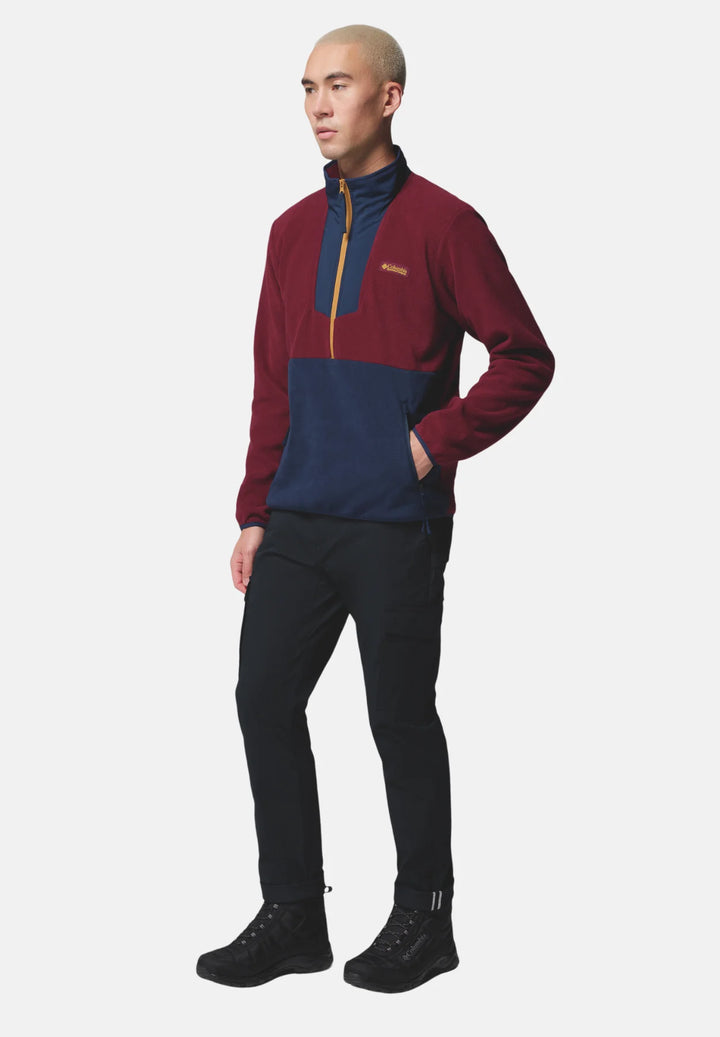 Columbia Sequoia Grove™ Half Zip Fleece Top | Rich Wine, Navy
