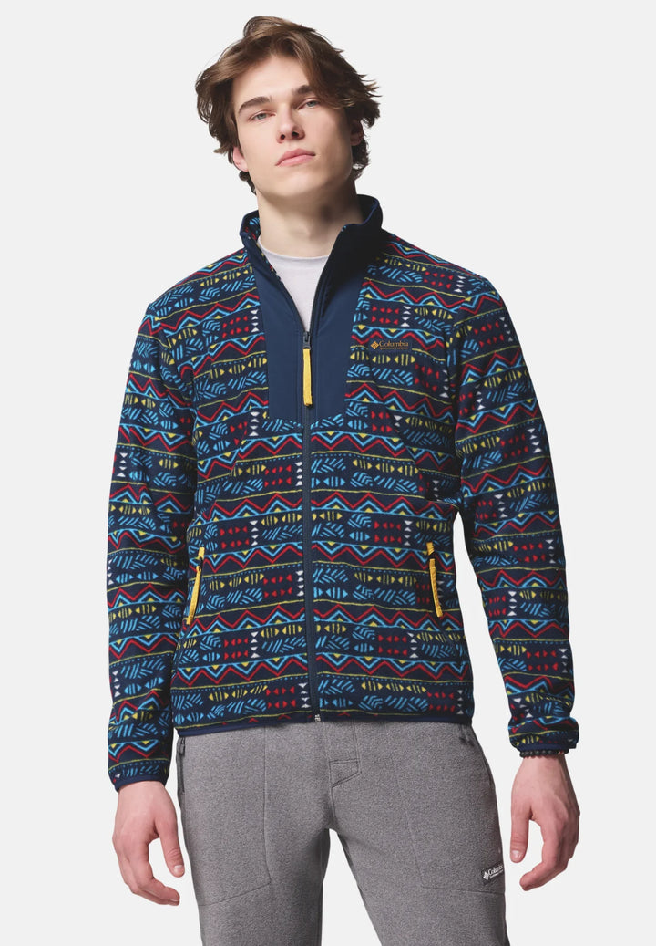 Columbia Sequoia Grove™ Printed Full Zip Fleece Jacket | Collegiate Navy