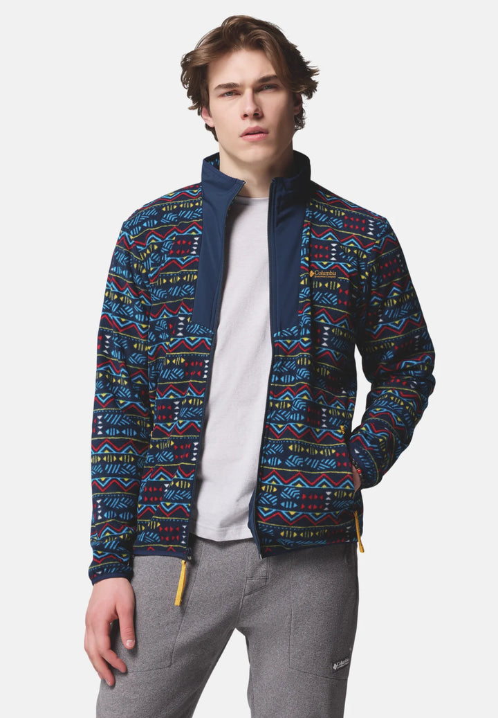 Columbia Sequoia Grove™ Printed Full Zip Fleece Jacket | Collegiate Navy