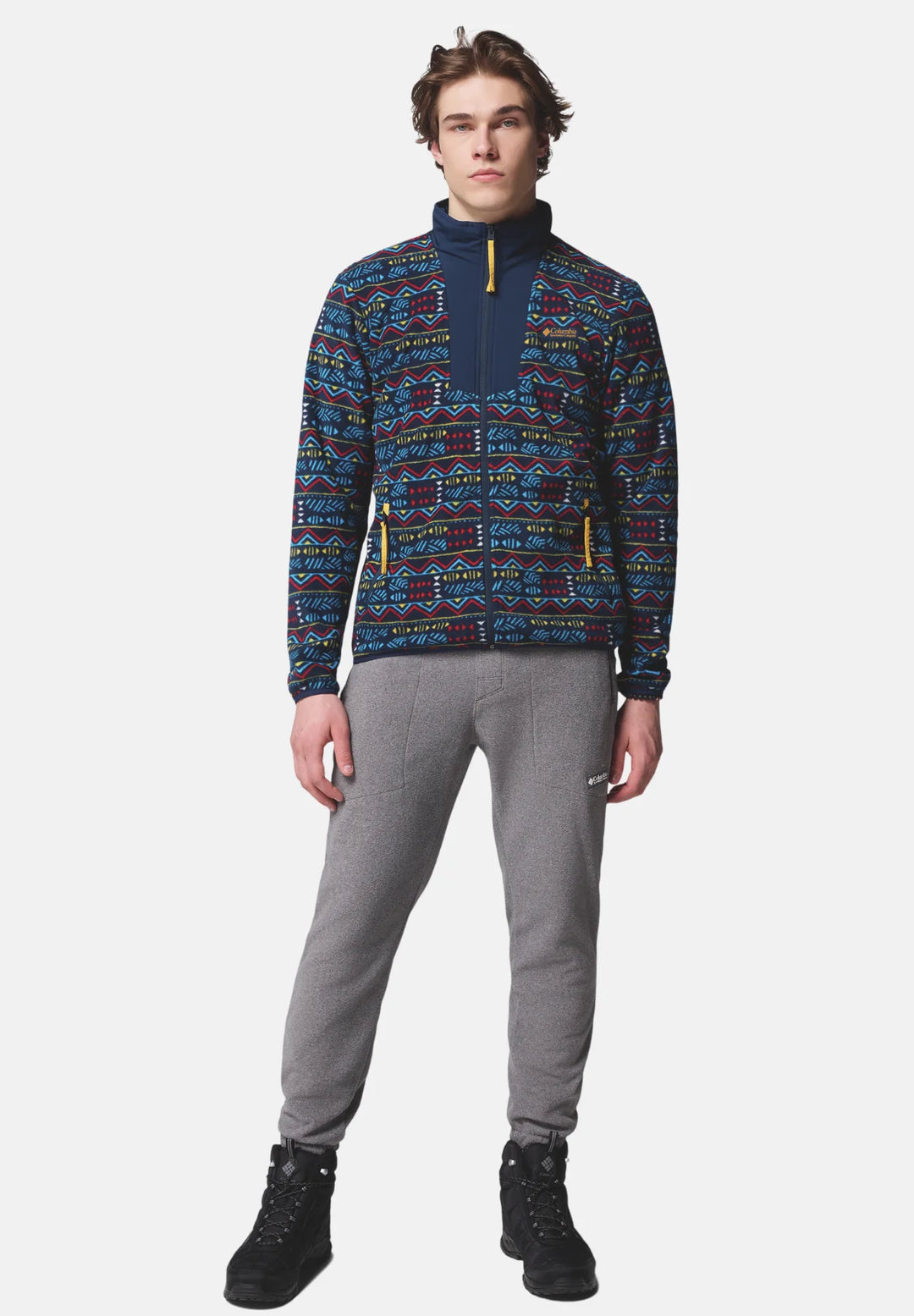 Columbia Sequoia Grove™ Printed Full Zip Fleece Jacket | Collegiate Navy