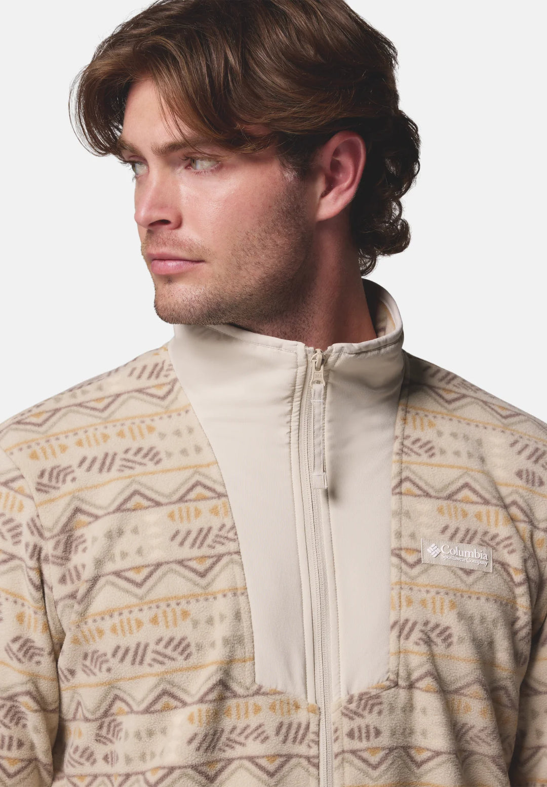 Columbia Sequoia Grove™ Printed Full Zip Fleece Jacket | Dark Stone Horizon