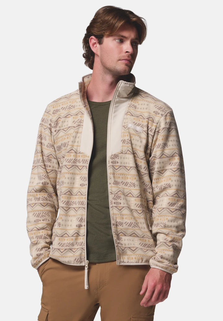 Columbia Sequoia Grove™ Printed Full Zip Fleece Jacket | Dark Stone Horizon