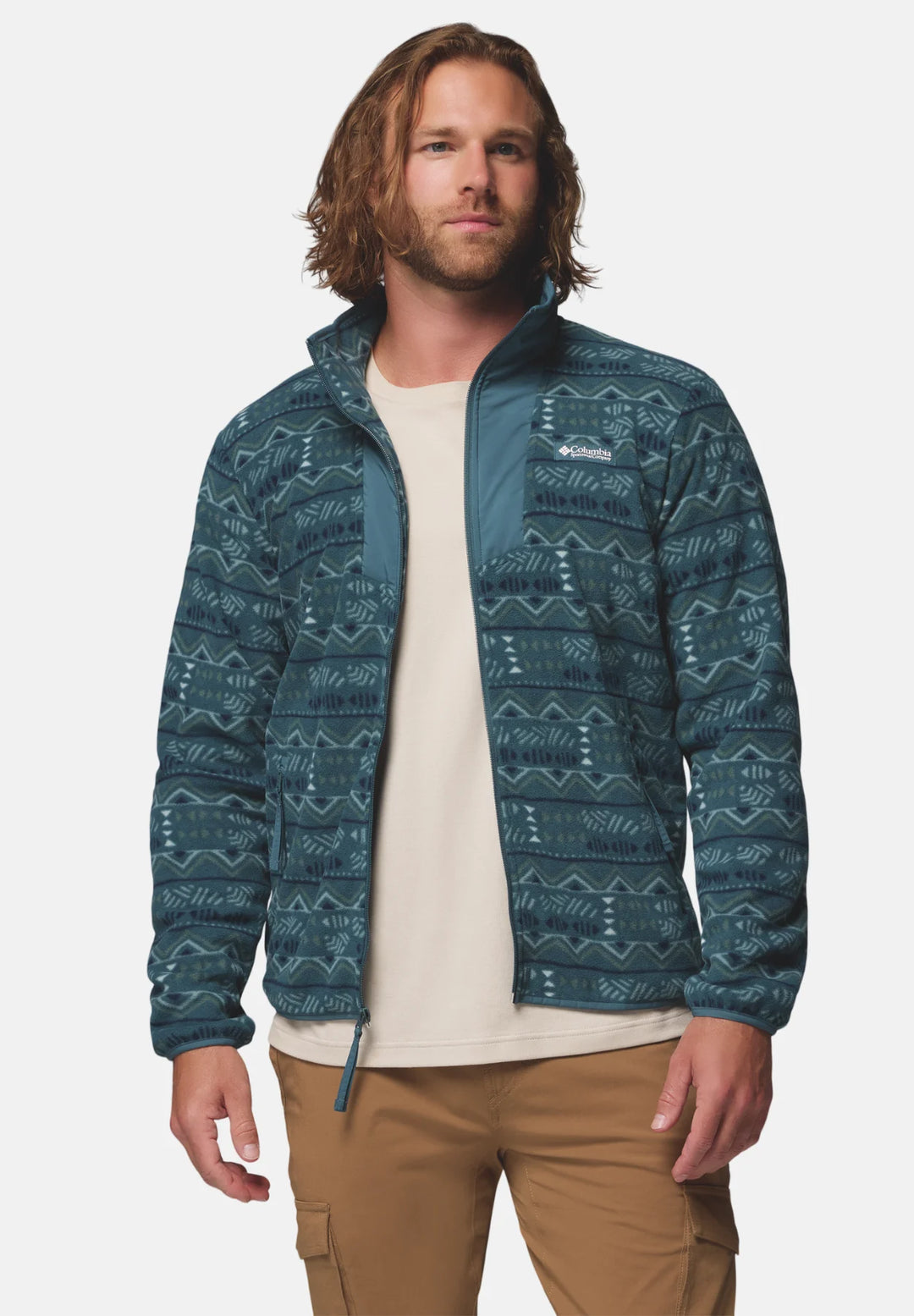 Columbia Sequoia Grove™ Printed Full Zip Fleece Jacket | Everblue Horizon