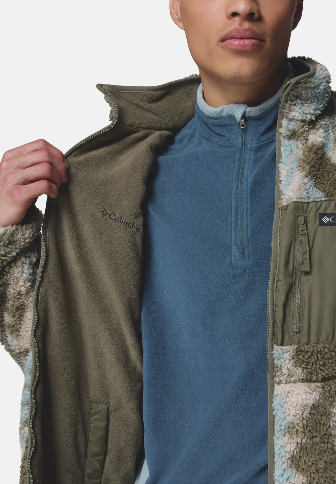 Columbia Winter Pass™ Reversible Fleece Jacket | Stone Green