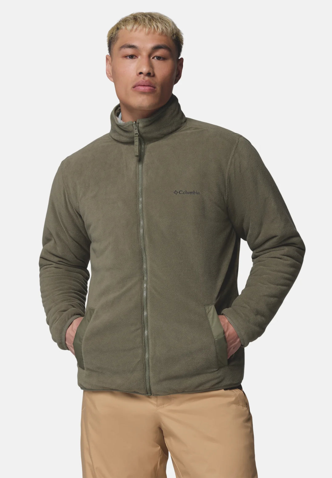 Columbia Winter Pass™ Reversible Fleece Jacket | Stone Green