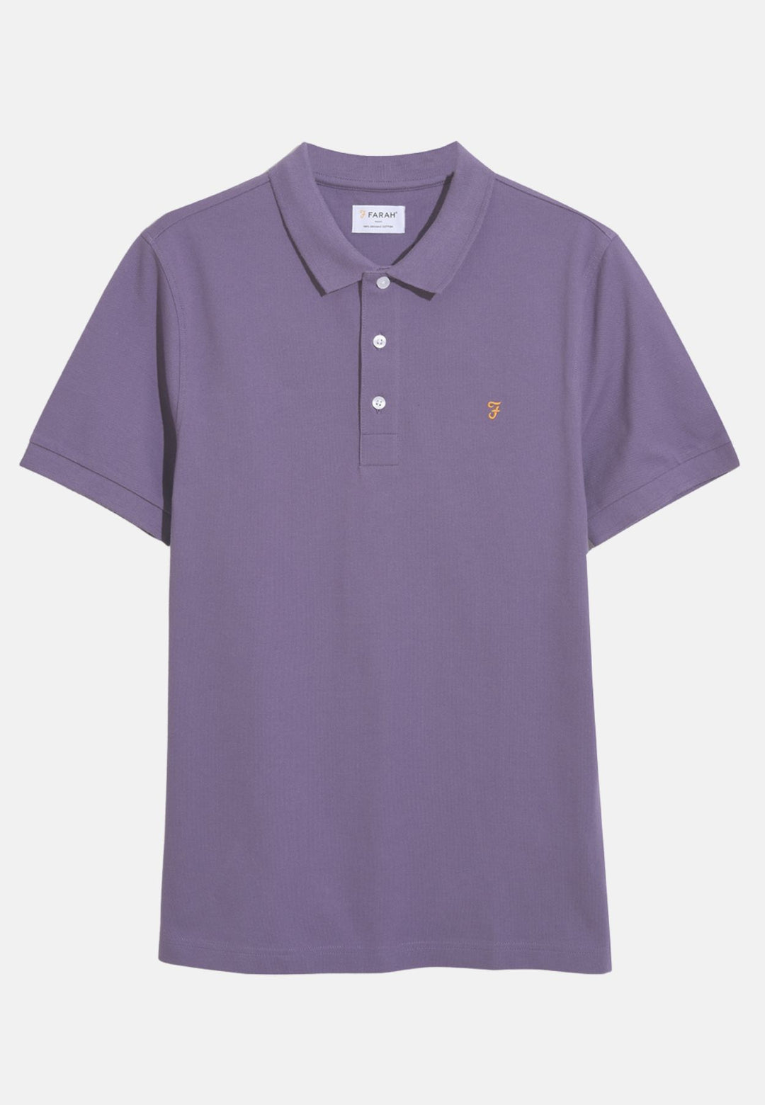 Men's Farah Blanes Polo Shirt in Purple