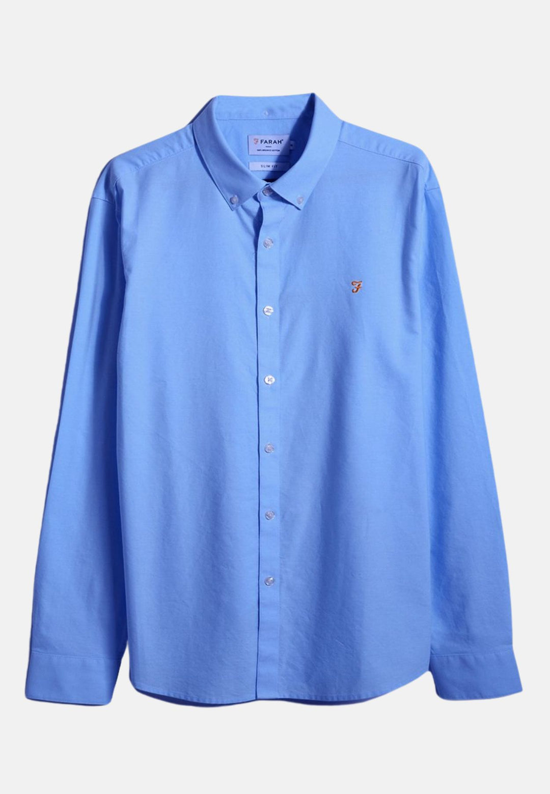 Men's Farah Brewer Oxford Shirt in Blue