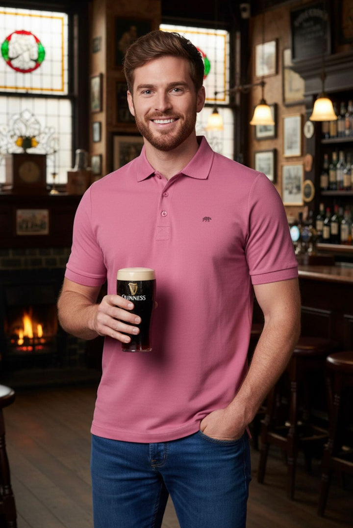 Rivet & Denim Mountain Polo Shirt | Rose