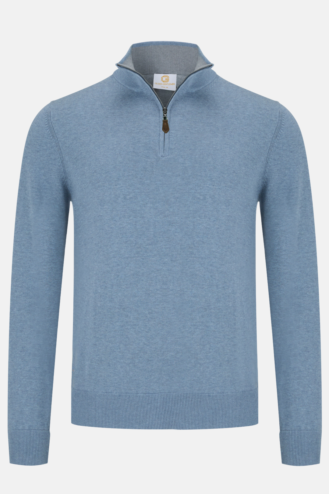 Gilded Gentlemen 1/4-zip Jumper - Rise | Forever Blue