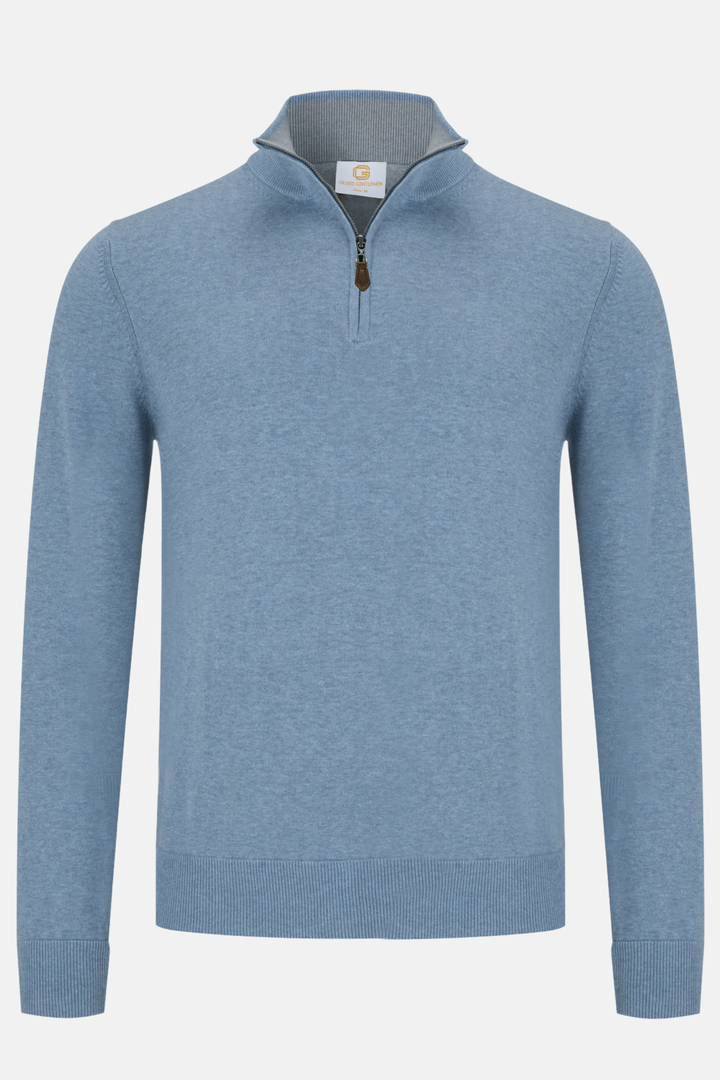 Gilded Gentlemen 1/4-zip Jumper - Rise | Forever Blue