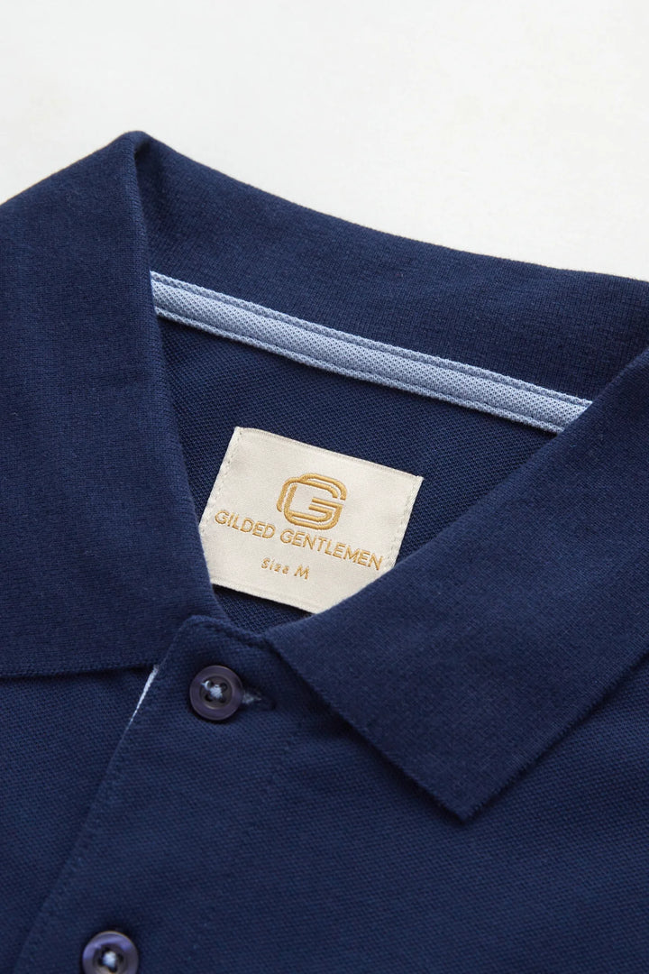 Gilded Gentlemen Polo Shirt | Believe | Dress Blue