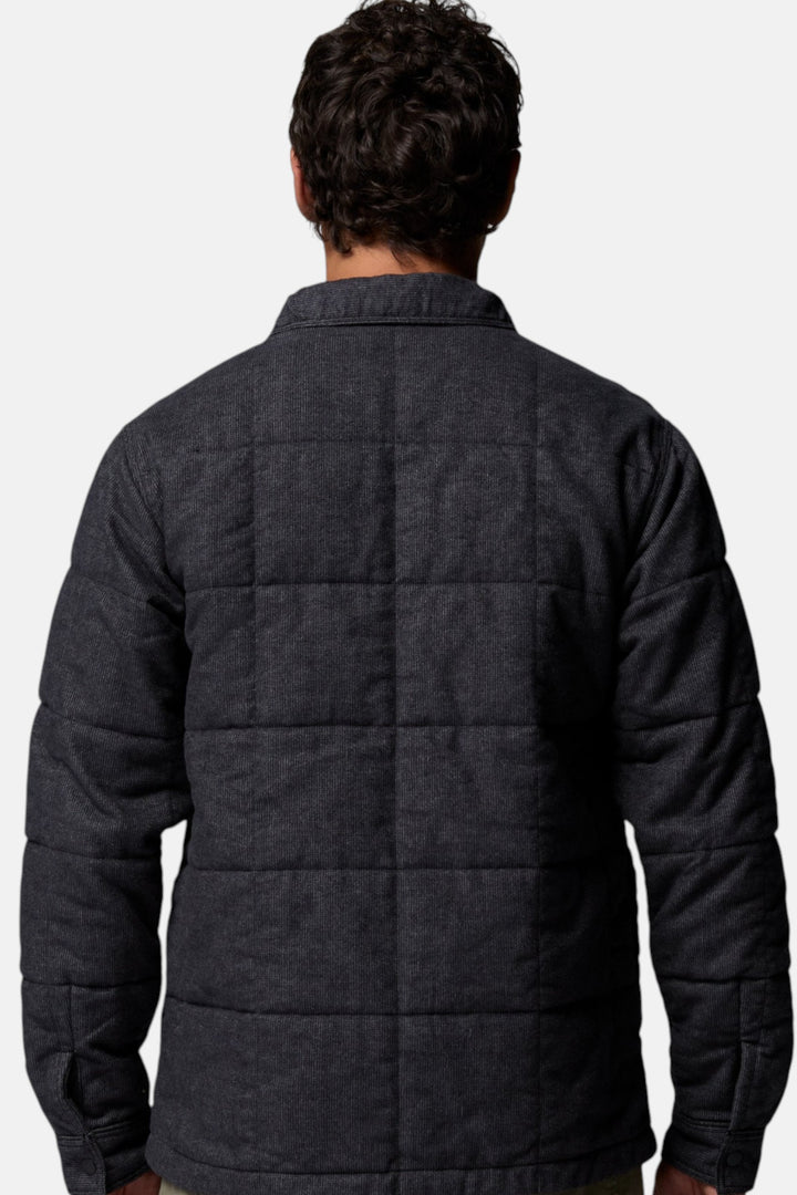 Columbia Landroamer™ II quilted shirt jacket, black, back view with quilted paneling