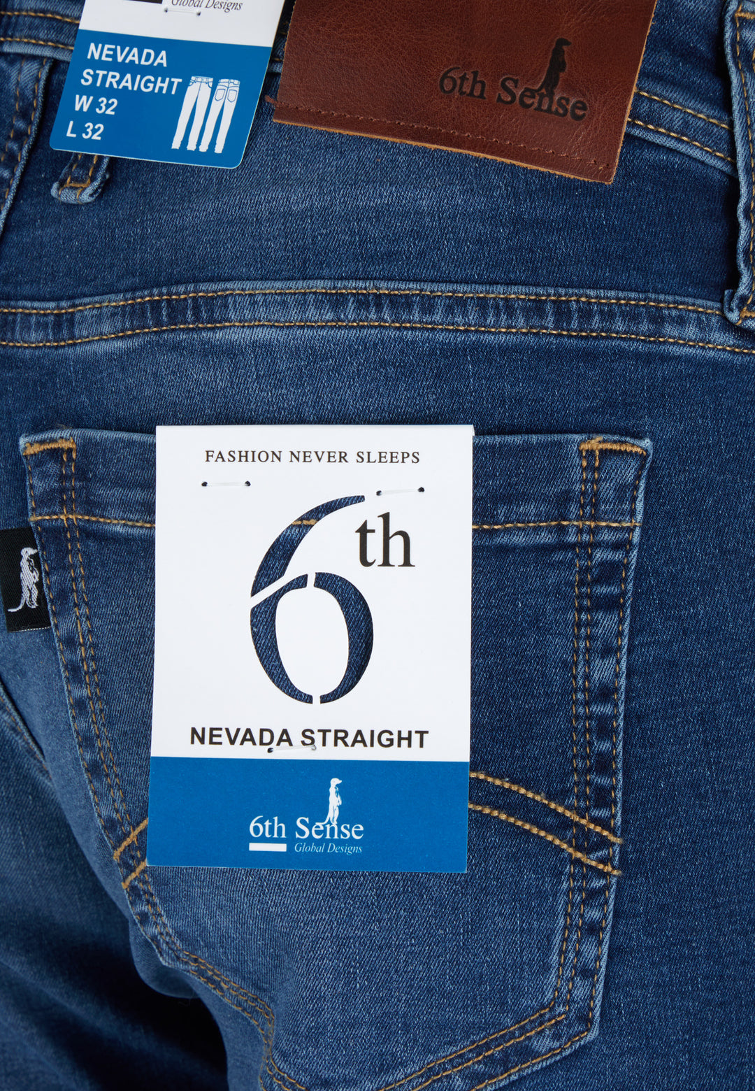 6th Sense Jeans | Straight Leg | Nevada | Mid Wash