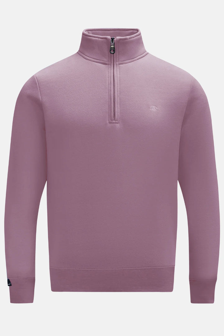 Rivet & Denim 1/4-zip Flux Top | Fog