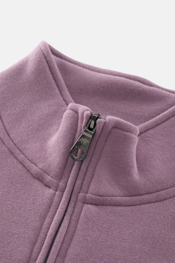 Rivet & Denim 1/4-zip Flux Top | Fog