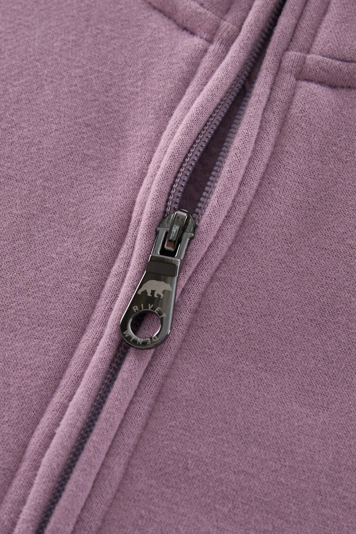 Rivet & Denim 1/4-zip Flux Top | Fog