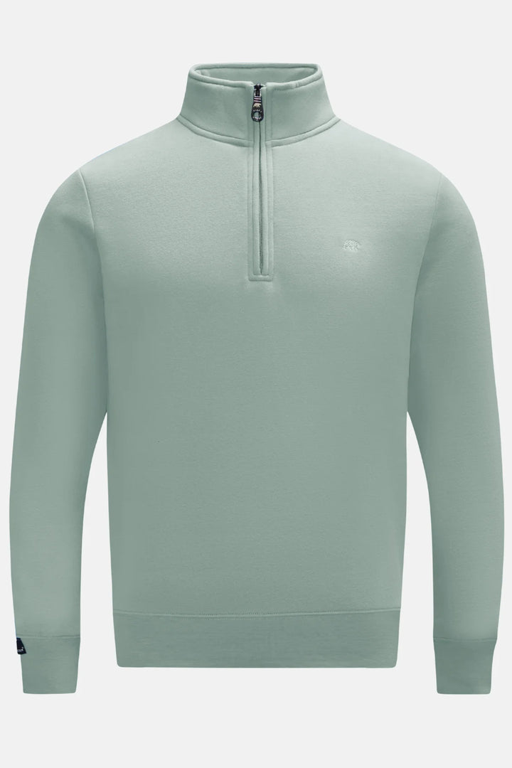Rivet & Denim 1/4-zip Flux Top | Jade