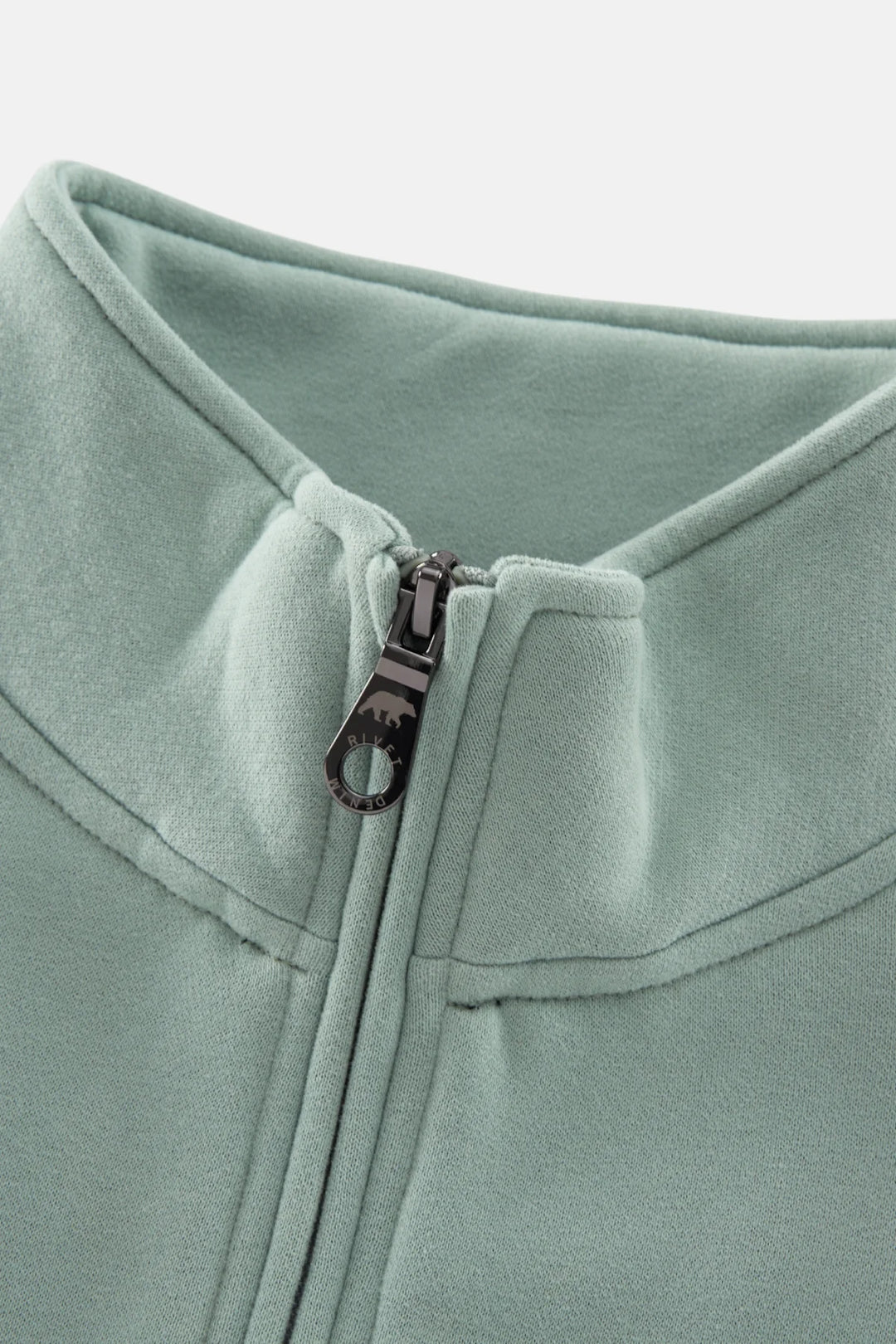Rivet & Denim 1/4-zip Flux Top | Jade