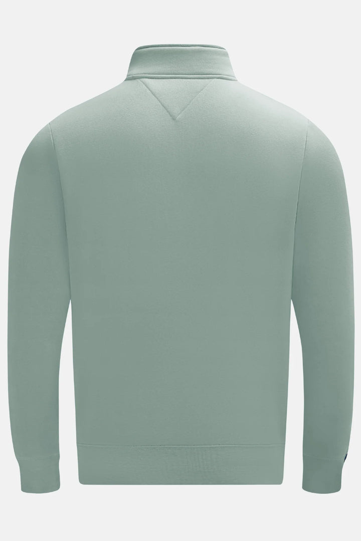 Rivet & Denim 1/4-zip Flux Top | Jade
