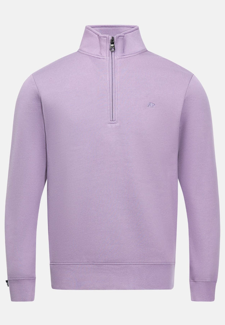 Rivet & Denim 1/4-zip Flux Top | Lilac